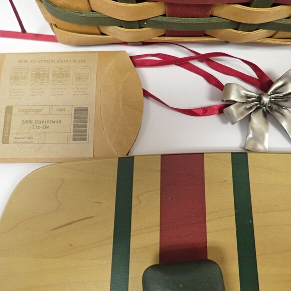 2008 Longaberger "Wrap it up" Christmas basket - Picture 3 of 8